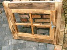Stare okno metalowe rama okienna lustro ramka loft retro - 2