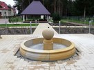 Piaskowiec, fontanna z kulą, naturalny kamień - 2
