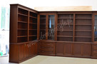 Zabudowy Biblioteczne Regły na wymiar MAHONIOWE - 2