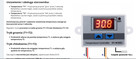 Regulator temperatury od -50°C +110°C XH-W3001 230V AC - 3
