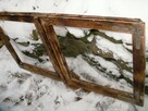 Stare okno mazurskie retro loft lustro zdjęcia 121x65 - 1