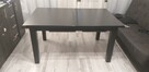 Stół + 4 krzesła czarny brąz Ikea Stornas - 2