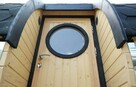 SAUNA beczka ogrodowa Z WEJŚCIEM BOCZNYM Ø2.2m x 6,0 m - 8