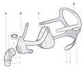 Silikon, szkielet, uprząż (paski) do maski AirFit F20 ResMed - 1