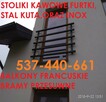 Stoliki Kawowe ,industrialne Meble sklepowe Bramy balustrady - 12