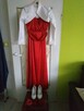 Czerwona sukienka ślubna cywilny z bolerkiem + buty - 1