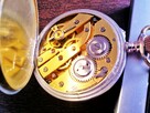 Zegarek kieszonkowy srebrno złoty Swajcar śr;50mm
