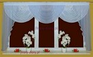 Lambrekiny, szycie firan, lambrekin w kwiaty, firany wody - 4