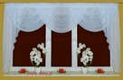 Lambrekiny, szycie firan, lambrekin w kwiaty, firany wody - 9
