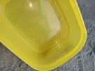 Tupperware żółty pojemnik z elastyczną pokrywką * 850 ml - 5