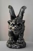 Duży srebrny metalizowany gargulec gargoyle figura demona - 2