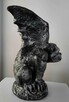 Duży srebrny metalizowany gargulec gargoyle figura demona - 4