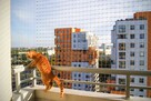Siatka balkonowa, siatka dla kota, montaż siatki ochronnej - 9