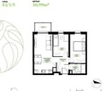 3 pokoje 50m2, 1 piętro, balkon. - 1