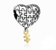 Pandora Charm zawieszka serce puzzle miłość love - 3