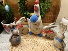 figurki wielkanocne zajaczek rólik gipsowy baranek gipsowy - 11