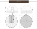Glamping Namiot sferyczny Kapsuła kempingowa Domek kopuła - 9