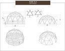 Glamping Namiot sferyczny Kapsuła kempingowa Domek kopuła - 8