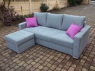 Sofa/kanapa+dostawiana pufa/narożnik/całość sprężyny bonell - 4