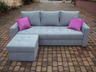 Sofa/kanapa+dostawiana pufa/narożnik/całość sprężyny bonell - 3