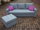 Sofa/kanapa+dostawiana pufa/narożnik/całość sprężyny bonell - 5