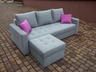 Sofa/kanapa+dostawiana pufa/narożnik/całość sprężyny bonell - 1