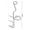 Hak Haki Do Wędzenia RYB Potrójny 20,5 cm INOX 10 sztuk - 2