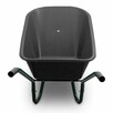 Taczka ogrodowa 100L 250kg misa PVC czarne koło PU - 5