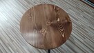 stolik kawowy okrągły drewniany stół drewna B01 - 5