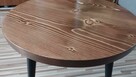 stolik kawowy okrągły drewniany stół drewna B01 - 14