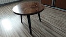 stolik kawowy okrągły drewniany stół drewna B01 - 6