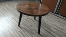 stolik kawowy okrągły drewniany stół drewna B01 - 8