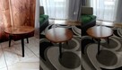 stolik kawowy okrągły drewniany stół drewna B01 - 2