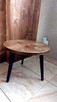 stolik kawowy okrągły drewniany stół drewna B01 - 13