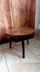 stolik kawowy okrągły drewniany stół drewna B01 - 11