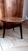 stolik kawowy okrągły drewniany stół drewna B01 - 10