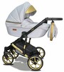 Wózek Dziecięcy Uczio Gold Złoty 4w1 Fotelik + Baza Isofix - 7