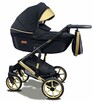 Wózek Dziecięcy Uczio Gold Złoty 4w1 Fotelik + Baza Isofix - 4