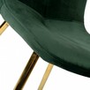 PROMOCJA Krzesło ELENA tkanina aksamit - złote nogi