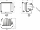 Lampa LED robocza połączona z kogutem - 2