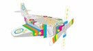Duży tekturowy samolot 3D kreatywna zabawka EKO - 4