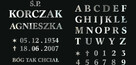 Kamieniarstwo -Piaskowanie liter, grafiki sakralne. - 8