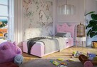 Łóżko dziecięce korona - 90x200 różowe - 3