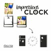 Zegar ścienny z ramkami na zdjęcia-IMPRESSION CLOCK - 5