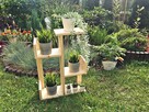 DREWNIANY kwietnik, stojak, półka, 60 CM, 0234 - 10