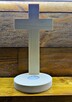 DREWNIANY krzyż ze świeczką, świecznik, 0317 - 9