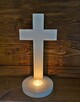 DREWNIANY krzyż ze świeczką, świecznik, 0317 - 4