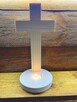 DREWNIANY krzyż ze świeczką, świecznik, 0317 - 2