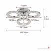 Lampa Kryształowa LED 3 Kloszowa Światło Zimne Białe 6000K - 8