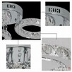 Lampa Kryształowa LED 3 Kloszowa Światło Zimne Białe 6000K - 9